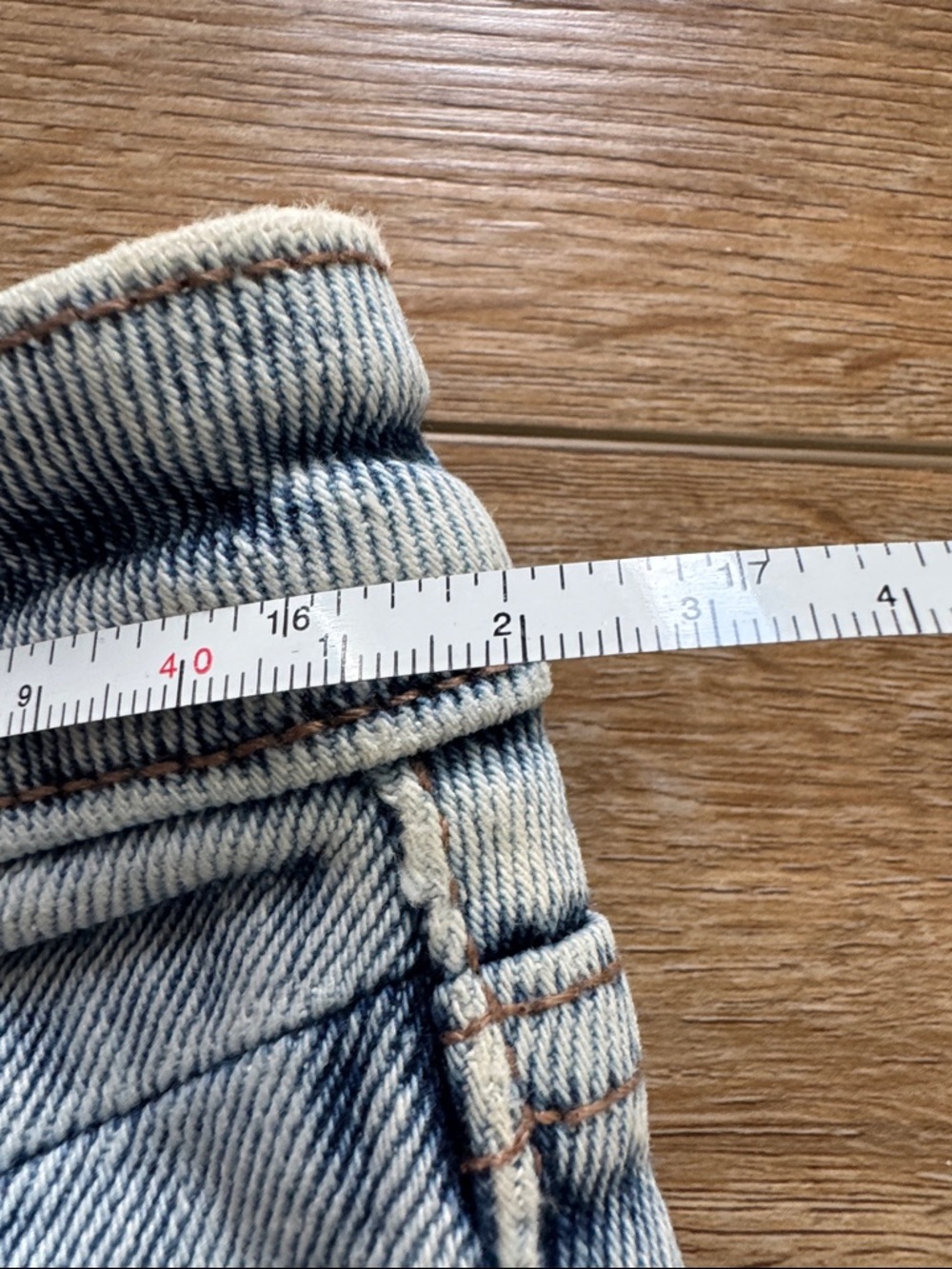 Reitmans Light Blue Denim Midi Skirt with Front Slit - Picture 4 of 6